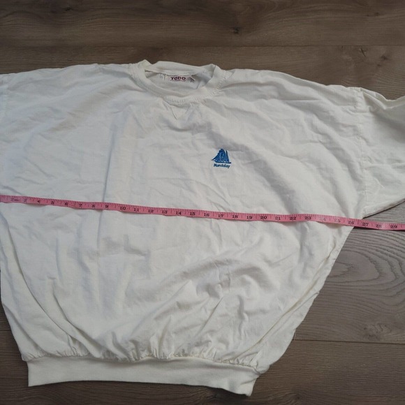 Vintage TODD Sportswear Shirt Men Large White Embroidered Classiccore Casual - Picture 5 of 8